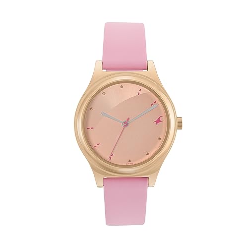Fastrack Analog Rose Gold Dial Women’S Casual Watch