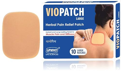 Viopatch Herbal Pain Relief Patch Large – Pack Of 10 Patches | Instant Relief From Muscular Pain & Joint Pain| Natural Pain Relief Patches | No Side Effects