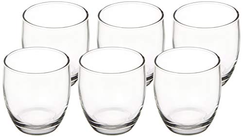 Amazon Brand – Solimo Juice Glass Set, Set Of 6 (245Ml Each, Transparent)