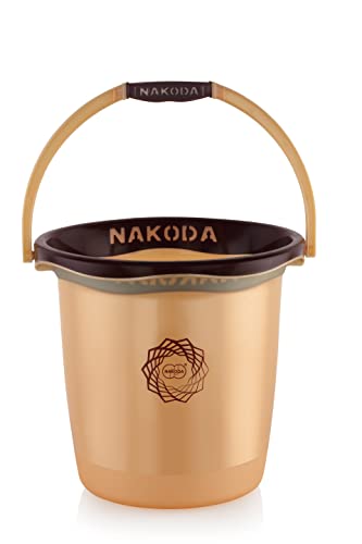Nakoda Pixel Opaque Plastic Bathroom Bucket – 18 Litre, (Colour May Vary)(34(D) X 32.8) Cm