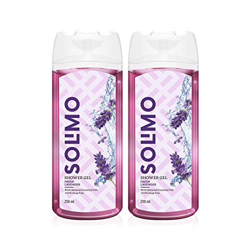 Amazon Brand – Solimo Shower Gel, Fresh Lavender – 250 Ml (Pack Of 2)