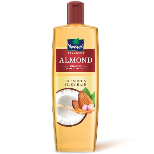Parachute Advansed Almond-Enriched Coconut Hair Oil| Almond Hair Oil| Superfoods’ Love| Soft & Silky Hair| 300 Ml