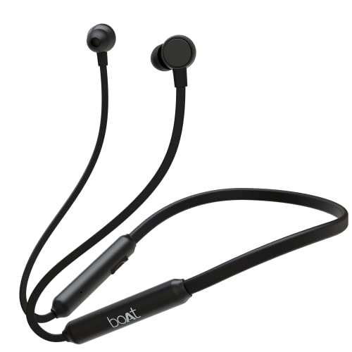 Boat Rockerz 103 Pro Bluetooth In Ear Neckband With Beast Mode(40Ms Low Latency), Enx Tech, Asap Charge(Fast Charge), Upto 20Hrs Playback, Signature Sound, Bt V5.3 & Ipx4(Active Black)