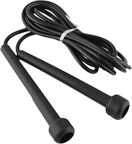 Watson Adjustable Length Pencil Rope Skipping Rope For Men, Women, Kids And Girls, Gym Training, Exercise And Workout (Black)