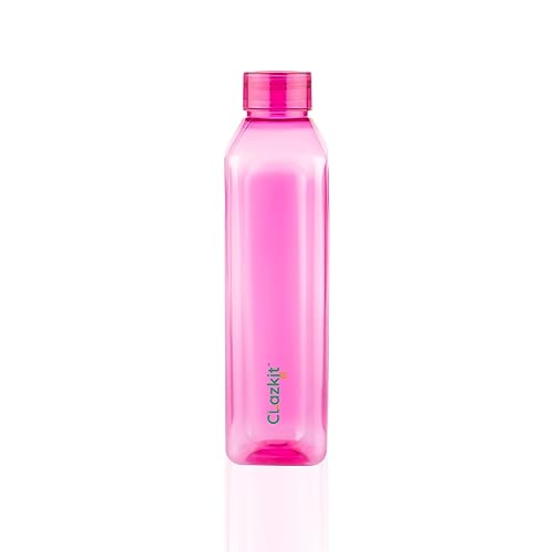 Clazkit Venice Plastic Water Bottle Pack Of 1, Cherry Red -1 Litre