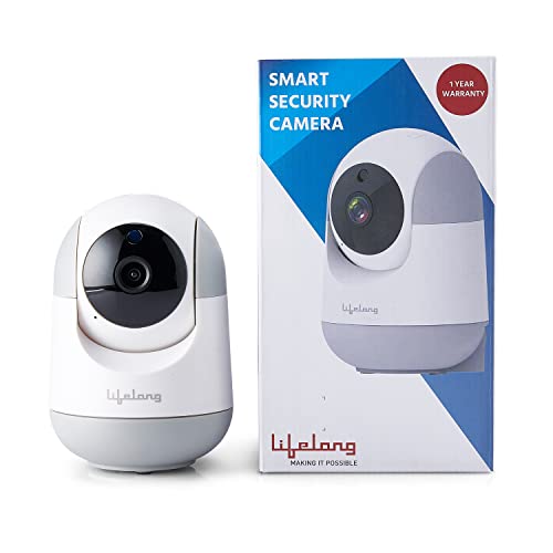 Lifelong 360° 1080P Full Hd Wifi Smart Security Camera| 360° Viewing Area |Intruder Alert | Night Vision | Two-Way Audio |Works With Lifelong Smart Home App