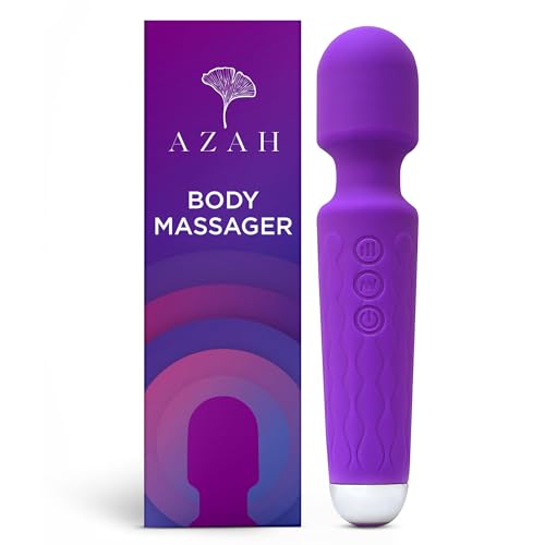 Full Body Massager For Female And Men By Azah With 20+ Vibration Modes, Rechargeable, Waterproof Full Body Massager And Personal Body Massager With Skin Friendly Medical Grade Material