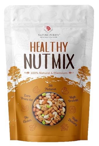 Nature Purify Nutty Mix High Fiber & Delicious || Fresh & Natural || For Free Time Snacking And Diting || Delicious & Nutricious || Dryfruits 1Kg