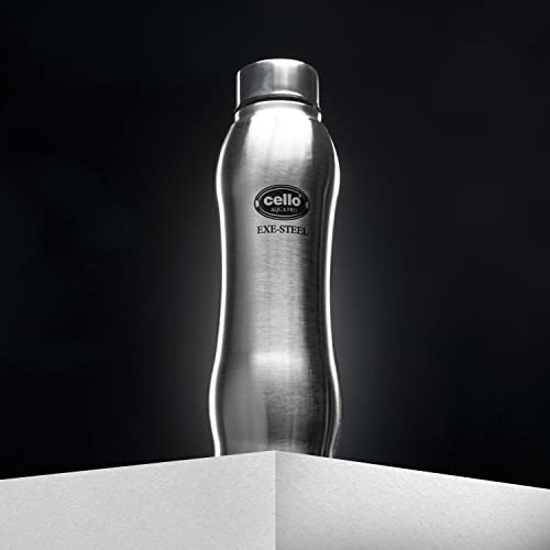 Cello Aqua Pro Stainless Steel Water Bottle, 1000 Ml, 1 Unit, Silver