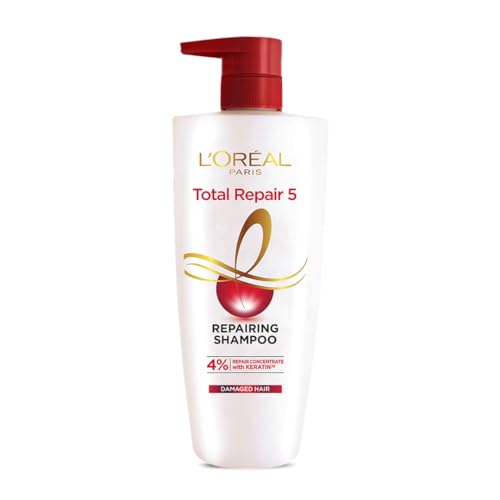 L’Oreal Paris Shampoo, For Damaged And Weak Hair, With Pro-Keratin + Ceramide, Total Repair 5, 1Ltr