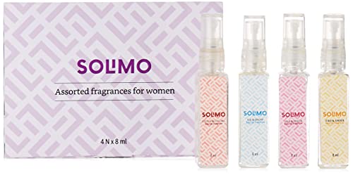Amazon Brand – Solimo Assorted Perfume Gift Set For Women, Eau De Parfum, 4 X 8 Ml