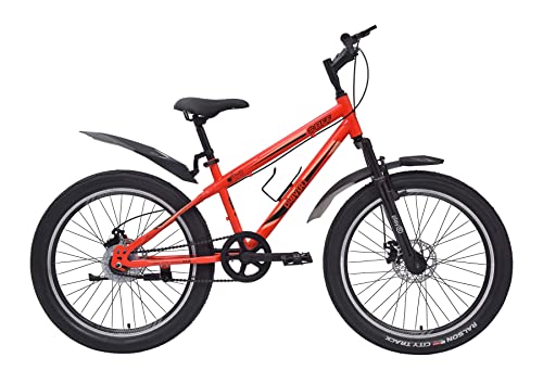 Playr #Bff 24 Inch – Fat Tyre – 7 Speed – Front Wheel Shock Abs – Front And Rear Disc Brake – Fluorescent Red