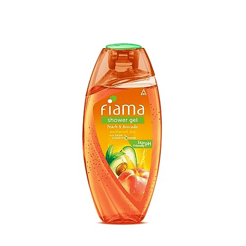 Fiama Shower Gel Peach & Avocado, Body Wash With Skin Conditioners For Soft Moisturised Skin, 250Ml Bottle