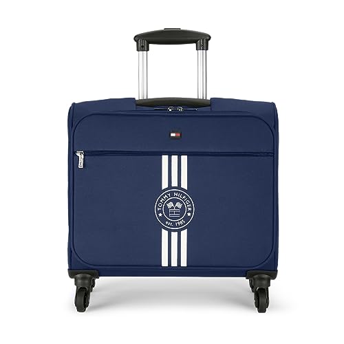 Tommy Hilfiger Planetary Plus 45Cm Polyester Overnighter Unisex Trolley Bag -Navy Blue