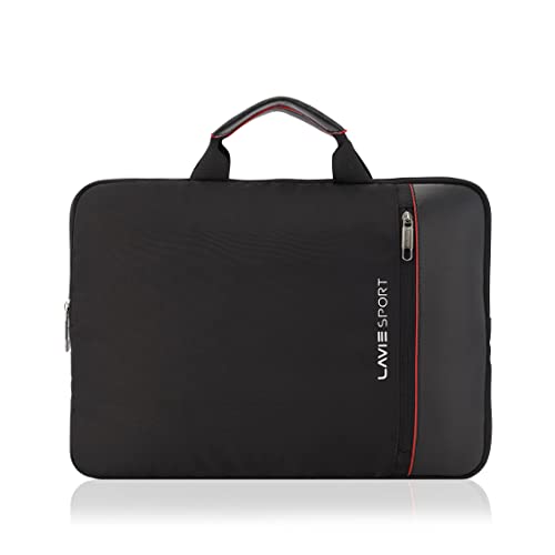 Lavie Sport 1.5 Compartment Business Pro Unisex Laptop Slim Sleeve (Black)