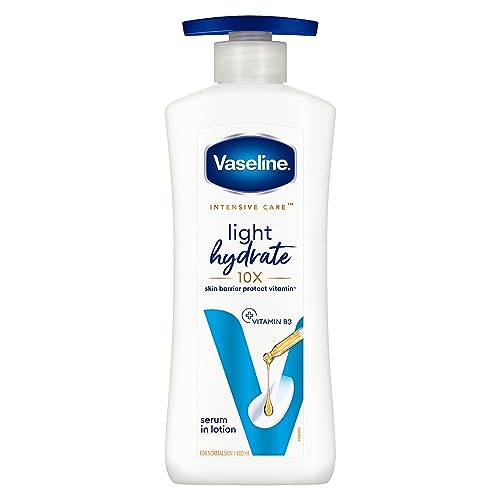 Vaseline Light Hydrate Serum In Lotion, 400 Ml | Superlight & Non-Sticky Body Lotion For Hydration Boost