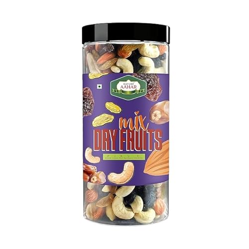 Nature Aahar Premium Healthy Nutmix,Cashew, Almond,Green Raisin,Black Raisin, Dates,Healthy Gift Hamper For Every Occasion,Fresh And Healthy Dry Fruits (1 Kg)