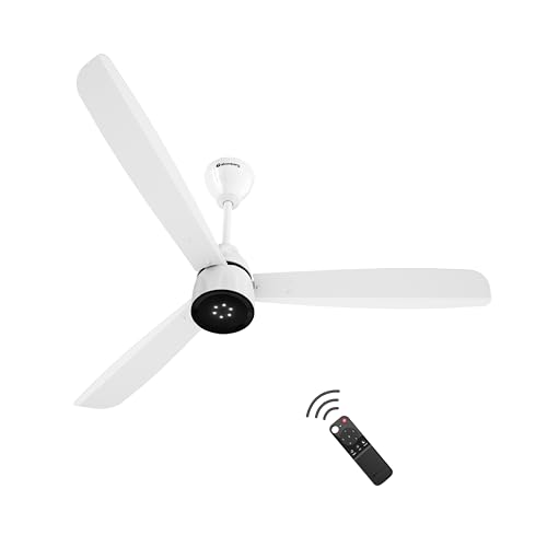 Atomberg Renesa Enzel 1200Mm Bldc Motor 5 Star Rated Sleek Ceiling Fans With Remote | Upto 65% Energy Saving | 1+1 Year Warranty (Gloss White)
