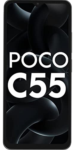 Poco C55 (Power Black, 4Gb Ram, 64Gb Storage)