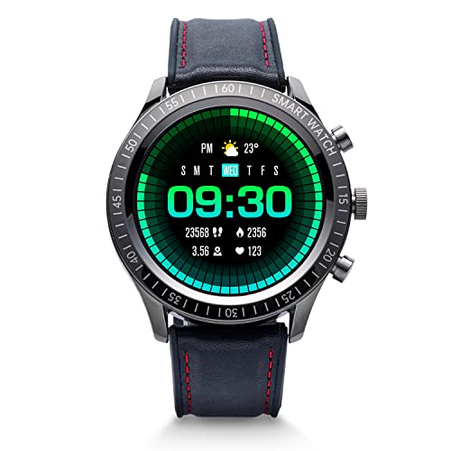 Vibez By Lifelong Urbane Smartwatch With 3D Ui 1.32″Hd Display|24X7 Heart Rate & Blood Oxygen Tracking|8 Sports Mode|Sleep Monitor|Ip67 Waterproof|7 Days Battery Backup(1 Year Manufacturer Warranty, Vbswm360, Black)