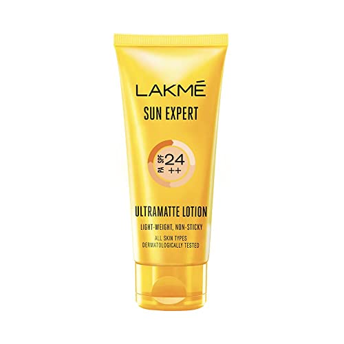 Lakmé Light Moisturizer Spf 24 Ultra Matte Lotion, 100Ml For Soft, Glowing Skin With Vitamin C, E & Niacinamide, 24Hr Hydration, Lightweight Non-Oily Cream, Spreads Easily