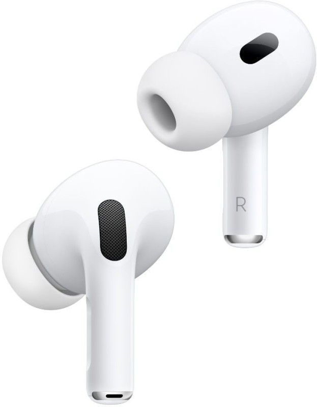 Apple Airpods Pro (2Nd Generation) With Active Noise Cancellation, Spatial Audio Bluetooth Headset(White, True Wireless)