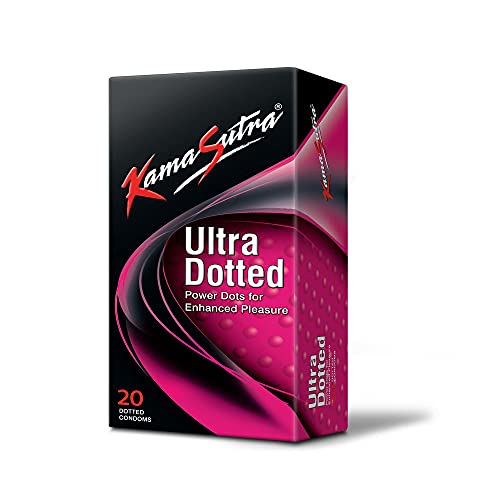 Kamasutra Ultra Dotted Condom For Men | Dotted | Power Dots | Ensure Extra Stimulation And Intense Orgasms | Combo Pack Of 20