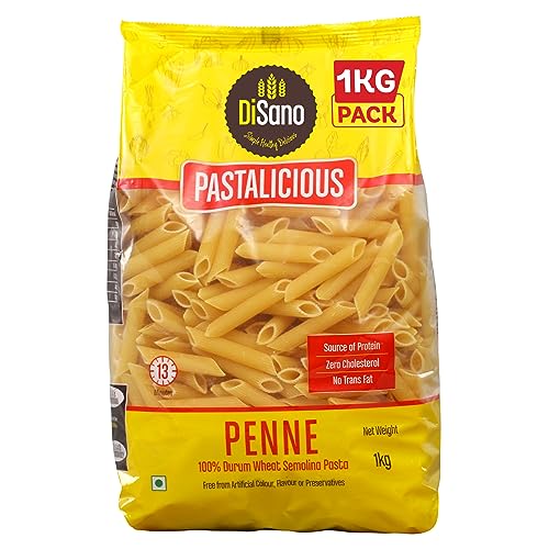 Disano Pastalicious 100% Durum Wheat Penne Pasta, 1Kg