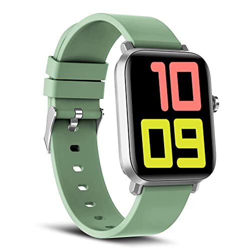Syska Pluto Sw250 Smart Watch Premium Metal Body, 1.69″ Display, 200+ Cloud & Customizable Watch Faces, Smart Notifications For Calls, Sms, Whatsapp With Battery Runtime-Upto 10 Days (Mint Green)