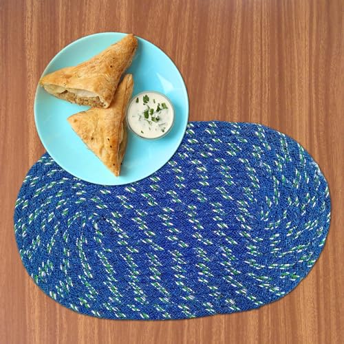 Status Multi-Purpose Braided Place Mat For Indoor Kitchen, Hall, And Room – Durable Mat For Home Decor 30X50 Cm Multi-Color (1)