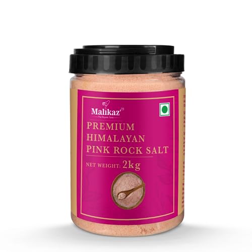 Malikaz’ The Royale Taste Premium Himalayan Pink Rock Salt Powder – 2 Kg Jar