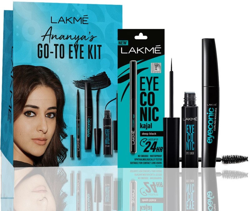 Lakmé Ananyas Eyeconic Makeup Kit(Kajal, Liquid Eyeliner, Curling Mascara, 15 G)