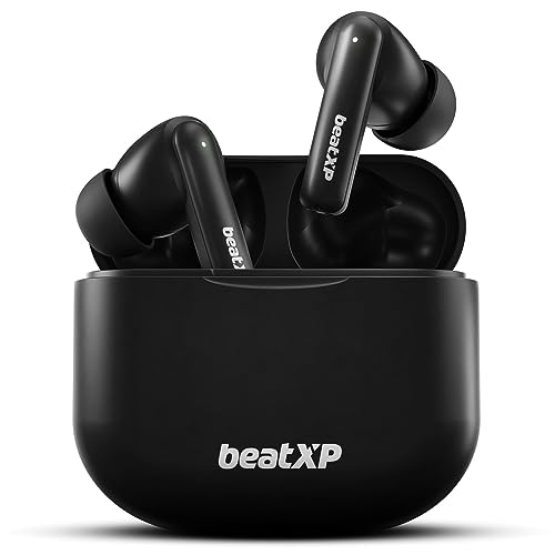 Beatxp Vibe Xpods Bluetooth True Wireless In-Ear Ear Buds With 60H Playtime, Quad Mic Enc, Gaming Mode(40Ms Low Latency), Type C Earphone With 11Mm Drivers, Ipx5 Water Resistance (Black)