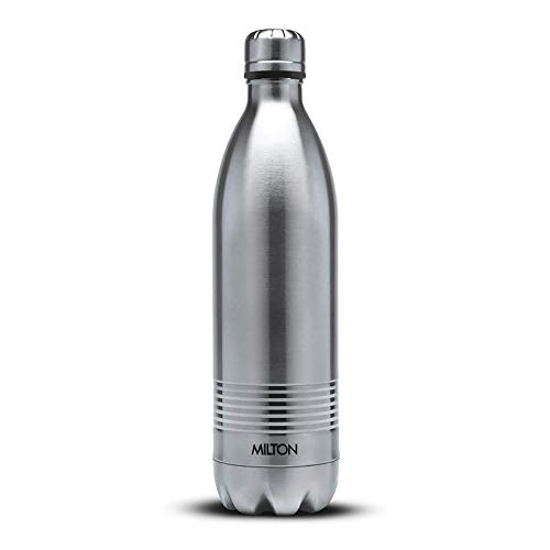 Milton Duo Dlx 750 Thermosteel 24 Hours Hot And Cold Water Bottle, 1 Piece, 700 Ml, Silver | Leak Proof | Office Bottle | Gym | Home | Kitchen | Hiking | Trekking | Travel Bottle