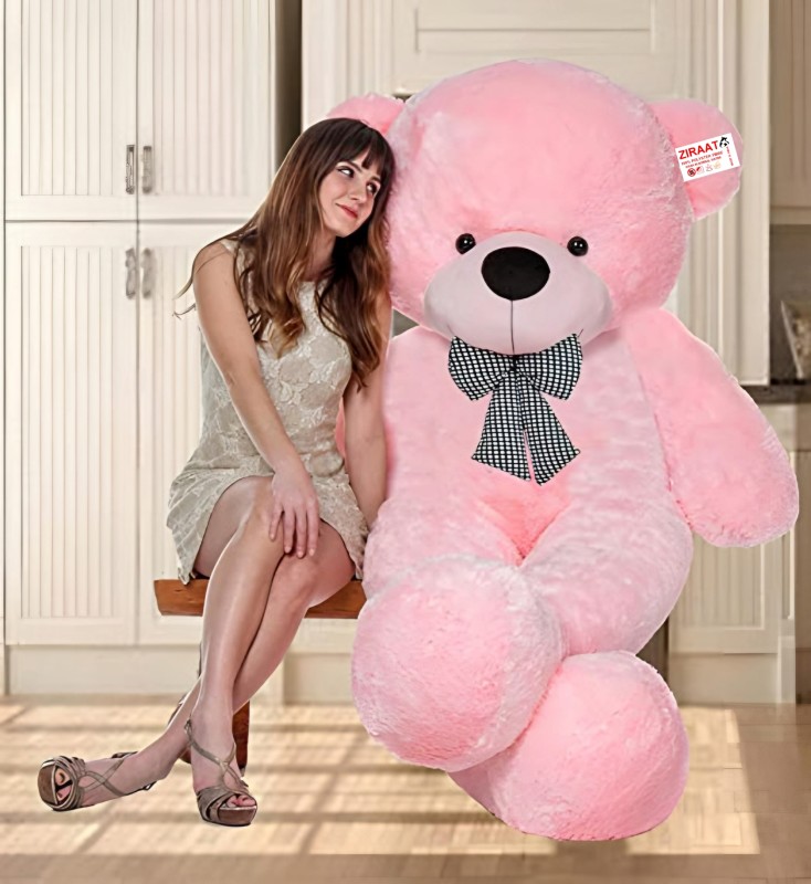 Ziraat New Pink Teddy Bear 3 Feet For Gift  – 90 Cm(Pink)
