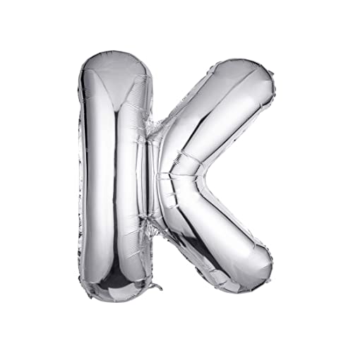 Just Party Silver Letters Alphabets Foil Balloons For Birthday/Anniversary/Bachelorette/Wedding/Farewell & Other Ocassions, Make Your Own Custom Phrase