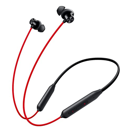 Oneplus Bullets Z2 Bluetooth Wireless In Ear Earphones With Mic, Bombastic Bass, 10 Mins Charge – 20 Hrs Music, 30 Hrs Battery Life (Acoustic Red)