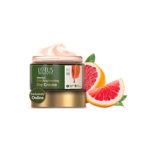 Lotus Botanicals Skin Brightening Day Cream | Vitamin C | Spf 25 | Pa+++ | Lightweight | Silicon & Chemical Free | All Skin Types | 50G