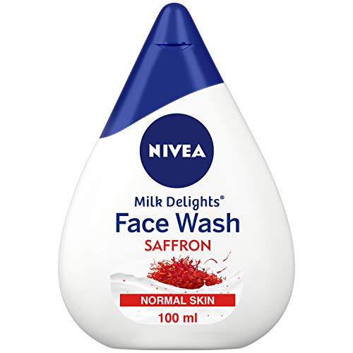 Nivea Milk Delights Face Wash Precious Saffron For Normal Skin 100Ml, 100 Ml