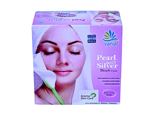 Vania Pearl Bleach Cream 250 Gm |For Men & Women|Party Bleach| Aroma Skin Care|Self & Parlour Use|Rich Fairness| Face Beauty Care| Pigmentation Control L Removes Dark Spots | Quality Activator