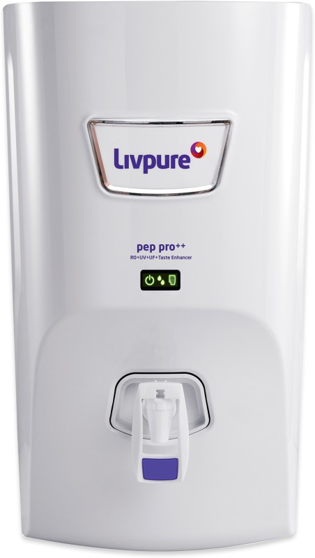 Livpure Liv-Pep-Pro-Plus+ 7 L Ro + Uv + Uf Water Purifier With Taste Enhancer(White)