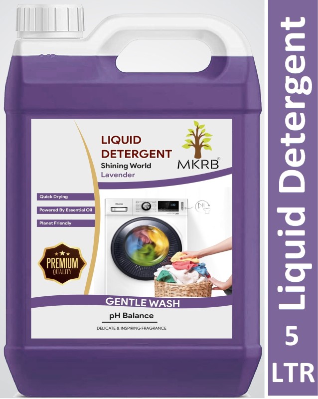 Mkrb Top Load And Front Load Liquid Detergent, Machine, Wash Detergent . Lavender Liquid Detergent(5000 Ml)