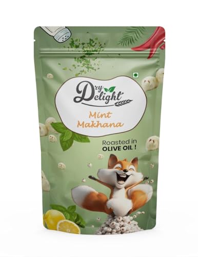 Dry Delight Mint Makhana – 75Gm Roasted In Olive Oil Crunchy & Flavourful Low In Calories Helps In Improve Digestion