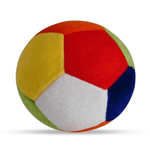 Vgrassp Soft Plush Baby Rattle Ball Stuffed Toy – Multicolour