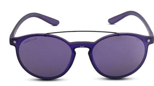 Fastrack Women’S 100% Uv Protected Smoke Lens Round Sunglasses