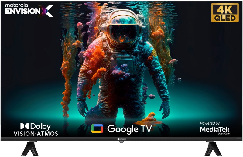 Motorola Envisionx 140 Cm (55 Inch) Qled Ultra Hd (4K) Smart Google Tv With Dolby Vision And Dolby Atmos(55Uhdgqmbsgq)