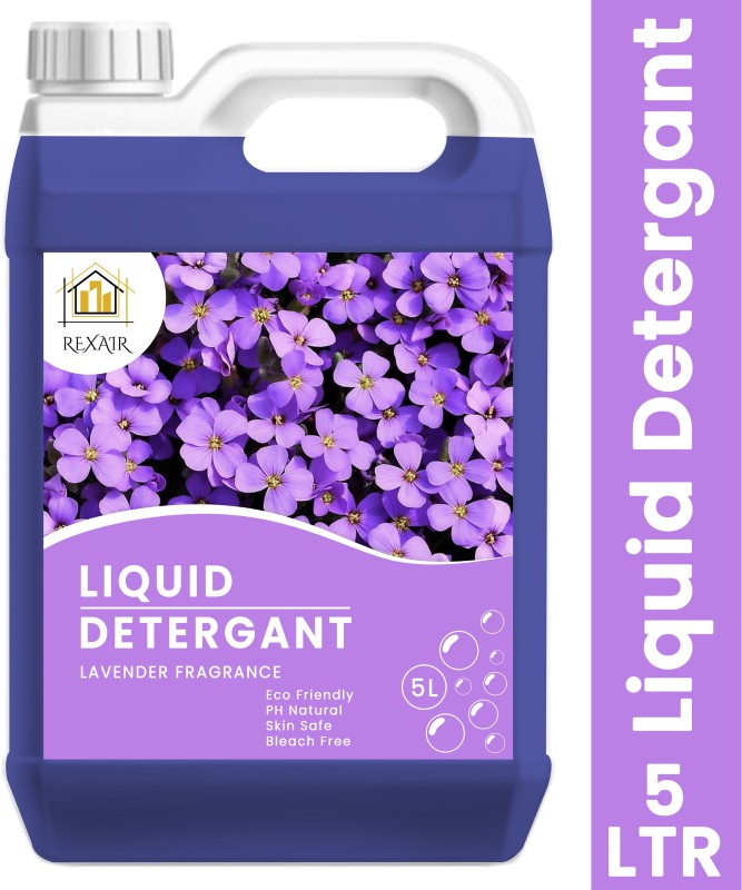 Rexair High-Quality Laundry Liquid, Suitable For Top-Load / Front-Load Washing Machine Lavender Liquid Detergent(5 L)