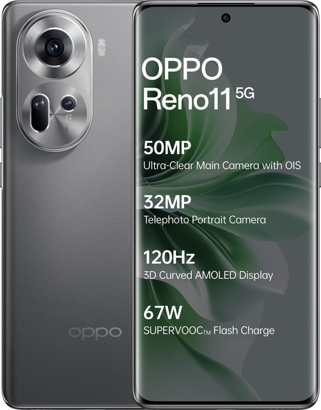 Oppo Reno11 5G (Rock Grey, 128 Gb)(8 Gb Ram)