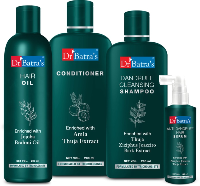 Dr Batra’S Anti Dandruff Hair Serum, Conditioner – 200 Ml, Hair Oil – 200 Ml And Dandruff Cleansing Shampoo – 200 Ml(4 Items In The Set)