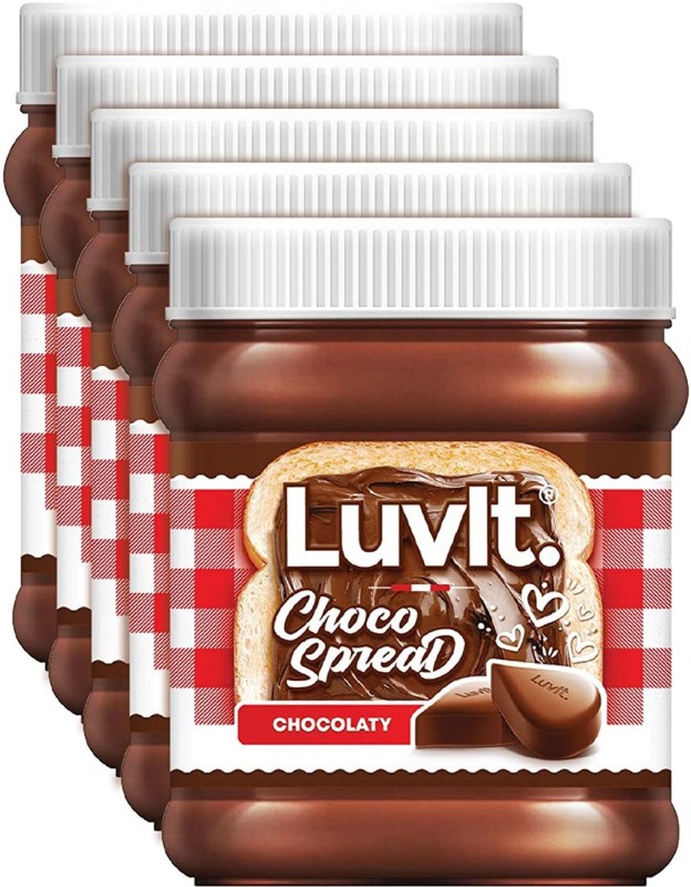 Luvit Luscious Choco Spread | Made With Cocoa | Sandwich | Cake | Milk Shakes 1450 G(Pack Of 5)